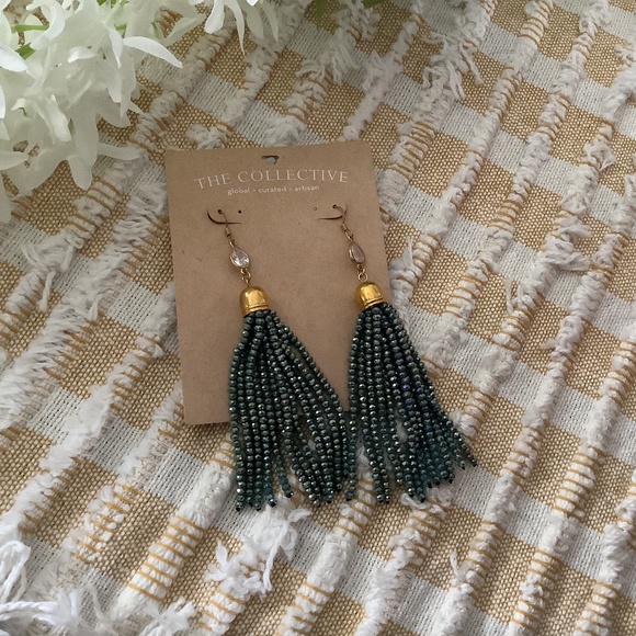 Soft Surroundings Blue Danella  Crystal Earrings NWT - Picture 2 of 7
